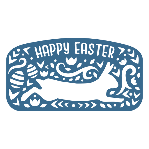 Download Happy easter bunny vinyl - Transparent PNG & SVG vector file