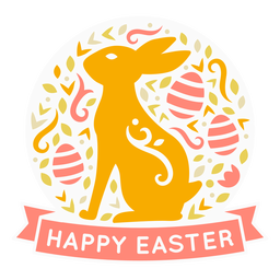 Happy Easter Holiday Badge PNG & SVG Design For T-Shirts