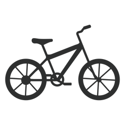 Hardtail bike silhouette