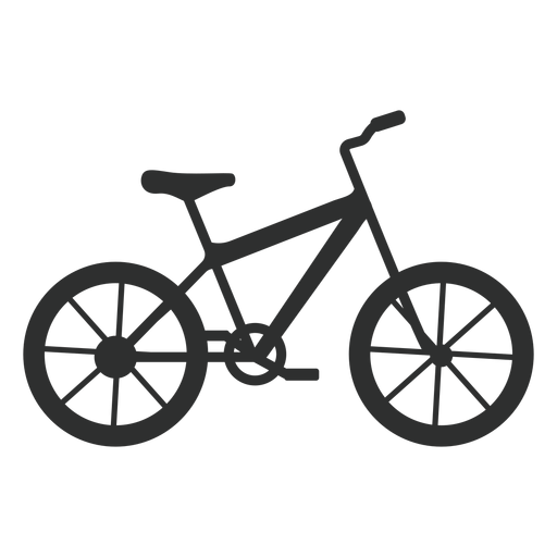 Hardtail Fahrrad Silhouette PNG-Design
