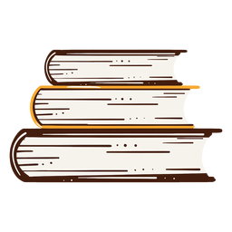 Ilustração de livros empilhados Desenho PNG