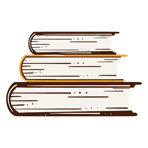 Heaped books illustration