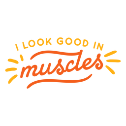 Eu fico bem na citação de músculos Desenho PNG