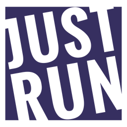 Solo ejecuta letras de entrenamiento Diseño PNG
