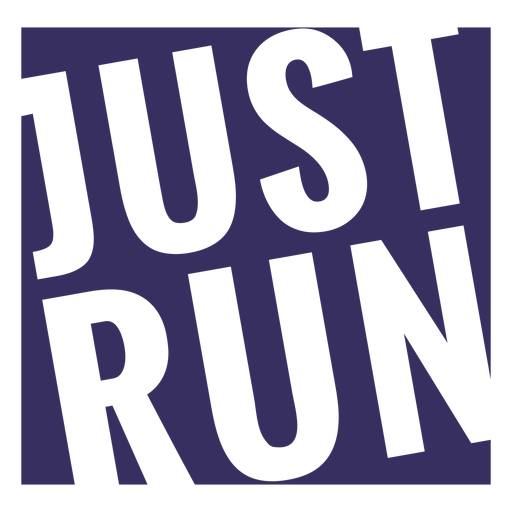 Just run workout lettering - Transparent PNG & SVG vector file