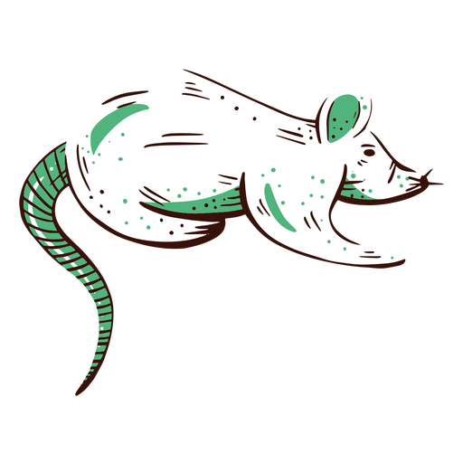 Elemento ilustrado de rata de laboratorio Diseño PNG