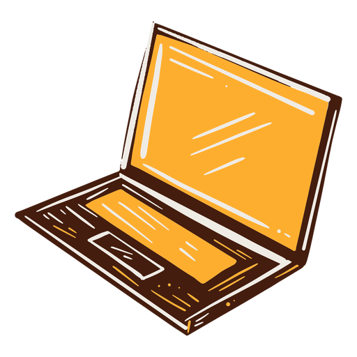 Laptop hand drawn - Transparent PNG & SVG vector file