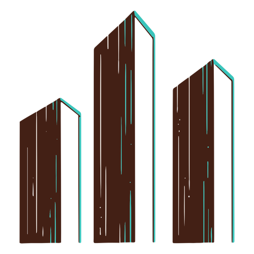 Dibujo a mano gran gr?fico de barras 3d Diseño PNG