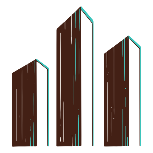 Large 3d bar chart hand drawing PNG Design