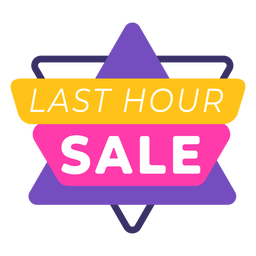 Etiqueta de venta de última hora Diseño PNG
