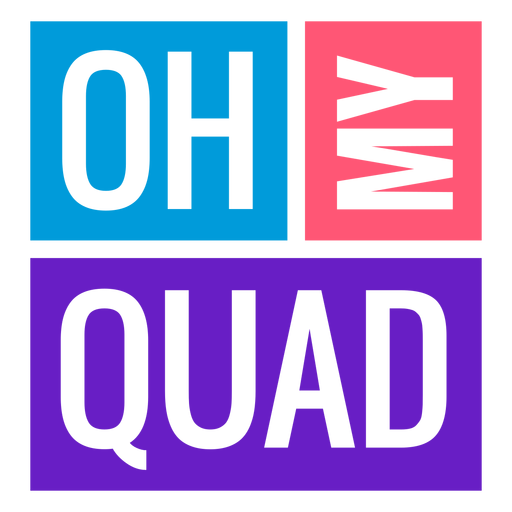 Oh my quad workout phrase PNG Design