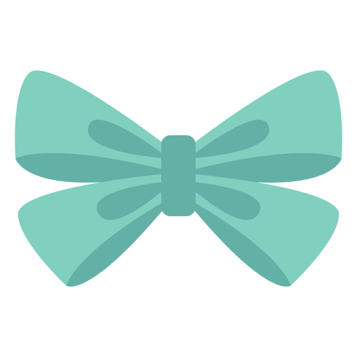 Organza bow type element flat PNG Design