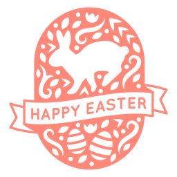 Diseño adornado de pascua feliz pascua Diseño PNG