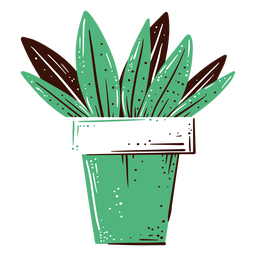 Ilustración de maceta Diseño PNG