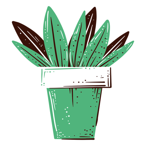 Plant pot illustration PNG Design