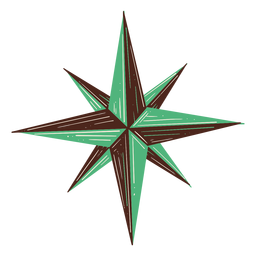 Pole star hand drawn Transparent PNG