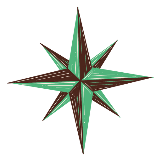 Estrela polar desenhada ? m?o Desenho PNG