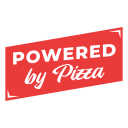 Angetrieben von Pizza Phrase Workout PNG-Design