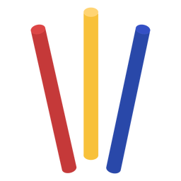 Staffellaufstöcke flaches Design PNG-Design