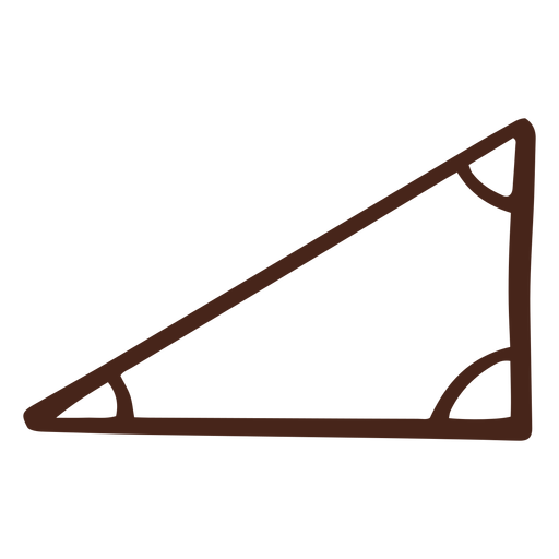 Right triangle illustration PNG Design