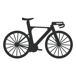 Road bike silhouette Transparent PNG