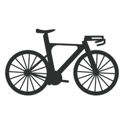 Silueta de bicicleta de carretera Diseño PNG