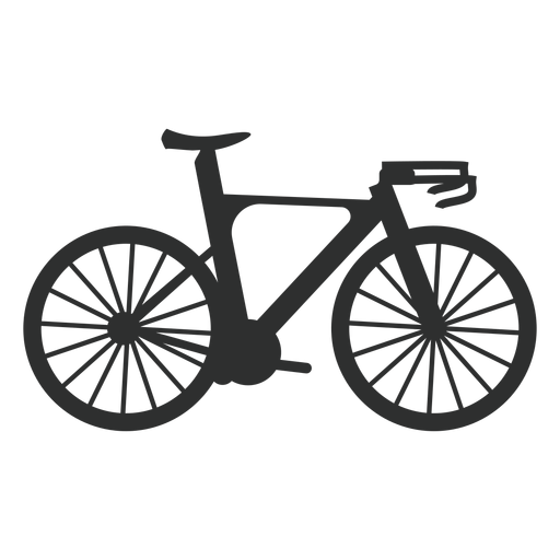 Road bike silhouette PNG Design
