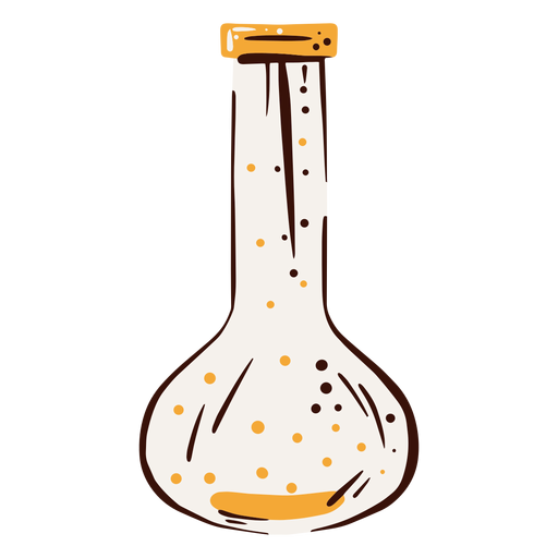 Round bottomed flask illustration PNG Design