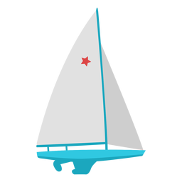 Barco à vela esporte radical plano Desenho PNG