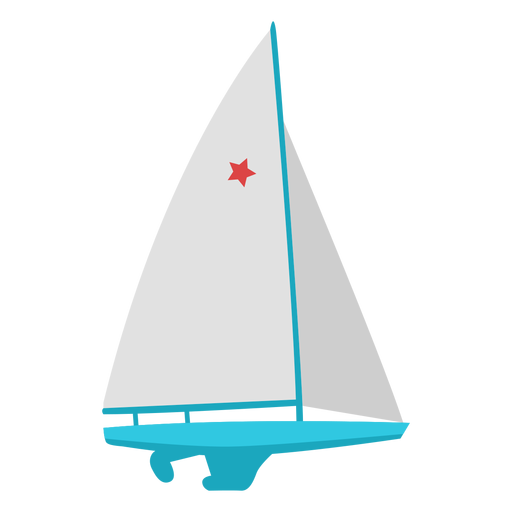 Segelboot Extremsport flach PNG-Design