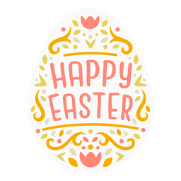 Insignia de huevo de pascua escandinavo Diseño PNG