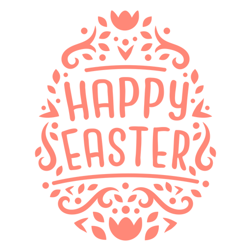 Scandinavian easter egg vinyl PNG Design