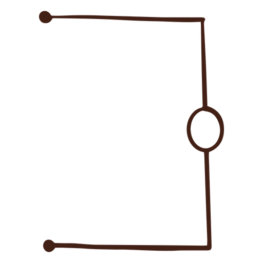 Einfache Darstellung des Stromkreises PNG-Design