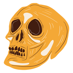 Skull hand drawn skull PNG Design