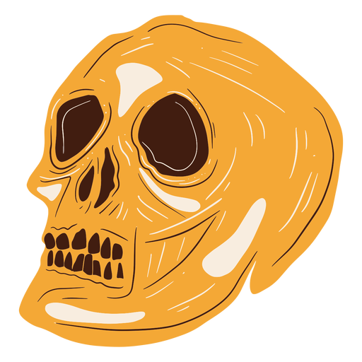 Skull hand drawn skull PNG Design