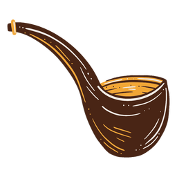 Pipa De Fumar Marrón. Moderno Diseño De Iconos Plana Con Pipa De Fumar.  Ilustraciones svg, vectoriales, clip art vectorizado libre de derechos.  Image 63213530