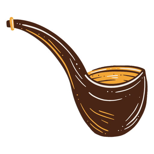 Smoking pipe illustration smoking PNG Design