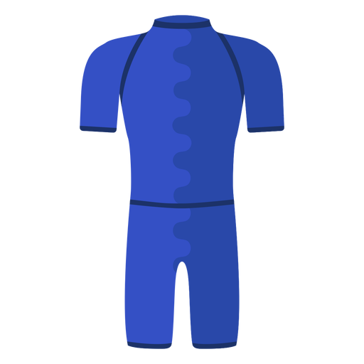 Spring wetsuit flat element PNG Design