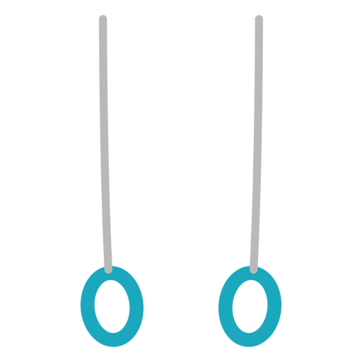 Steady rings gymnastic equipment PNG Design