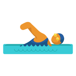 Swimming paralympic sport pictogram PNG Design