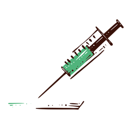 Ilustração de medicina de seringa Desenho PNG Transparent PNG