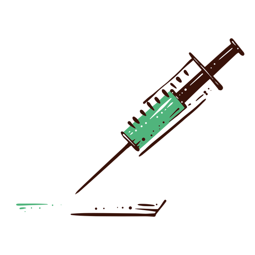 Ilustración de medicina de jeringa