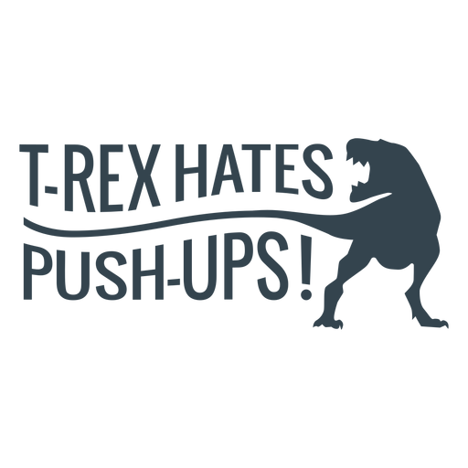 Frase de ejercicios de flexiones de t rex