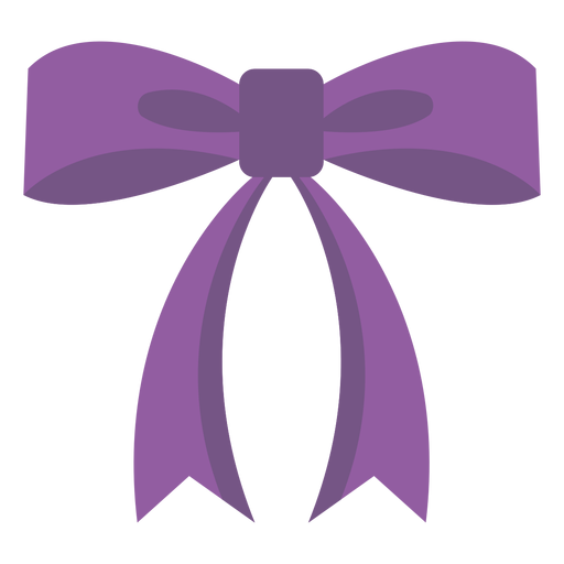 Tails down bow element flat PNG Design