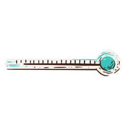 Projeto do elemento desenhado à mão do termômetro Desenho PNG