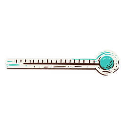 Thermometer hand drawn element design PNG Design Transparent PNG