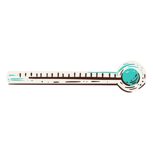 Thermometer hand drawn element design PNG Design