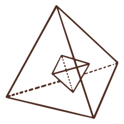 Ilustración de geometría trapezoidal Diseño PNG
