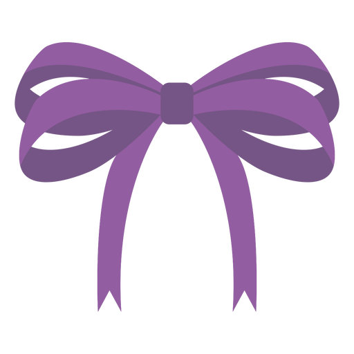 Twisted boutique bow design type flat PNG Design