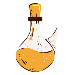 Handgezeichnetes Element des Vakuumkolbenlabors PNG-Design